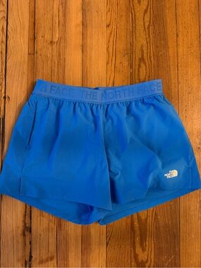 The North Face Blue Athletic Shorts Womens Small Lined Running Workout